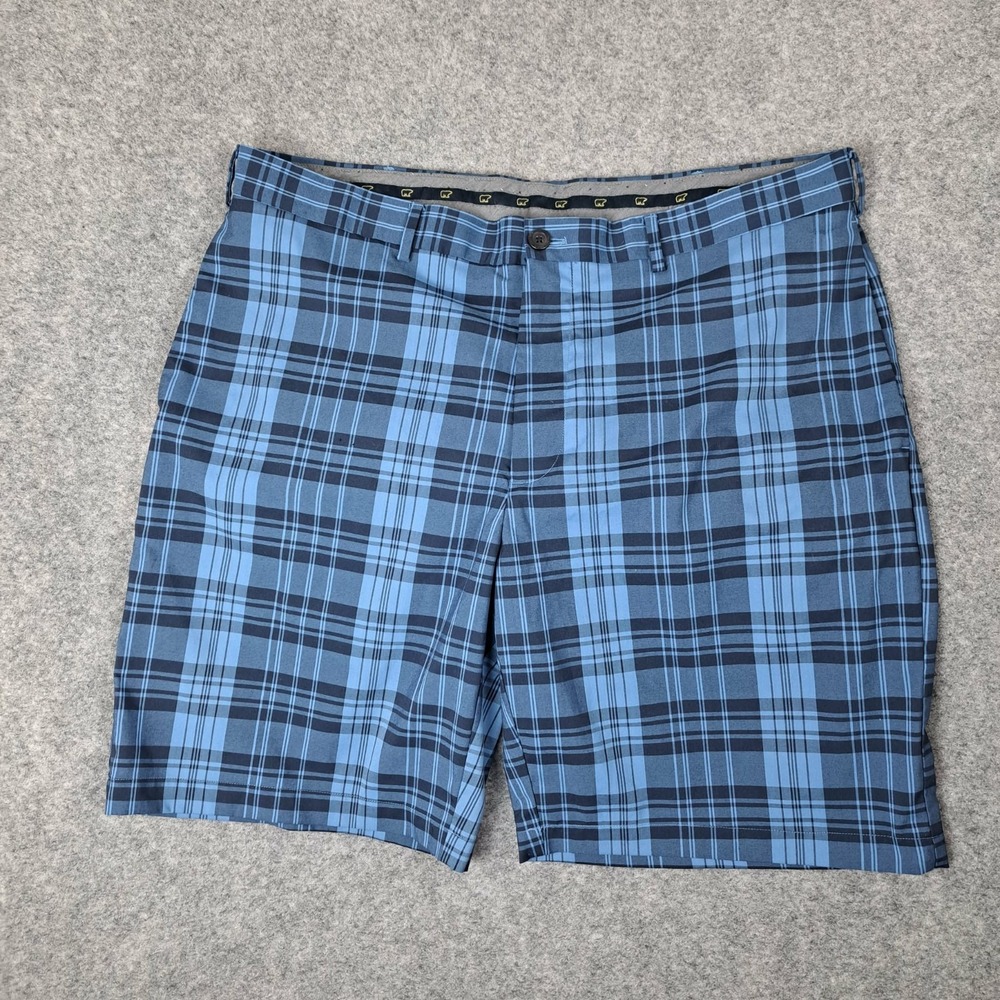 Jack Nicklaus Men's‎ Chino Shorts Blue Plaid Size 38  Blue